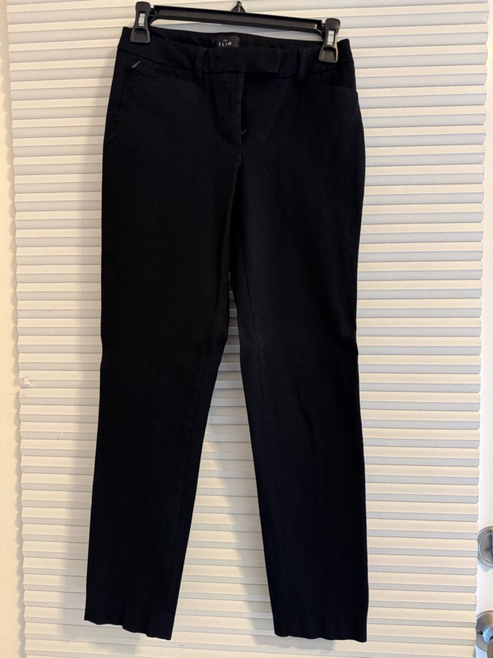 White House Black Market Black Slim Trousers